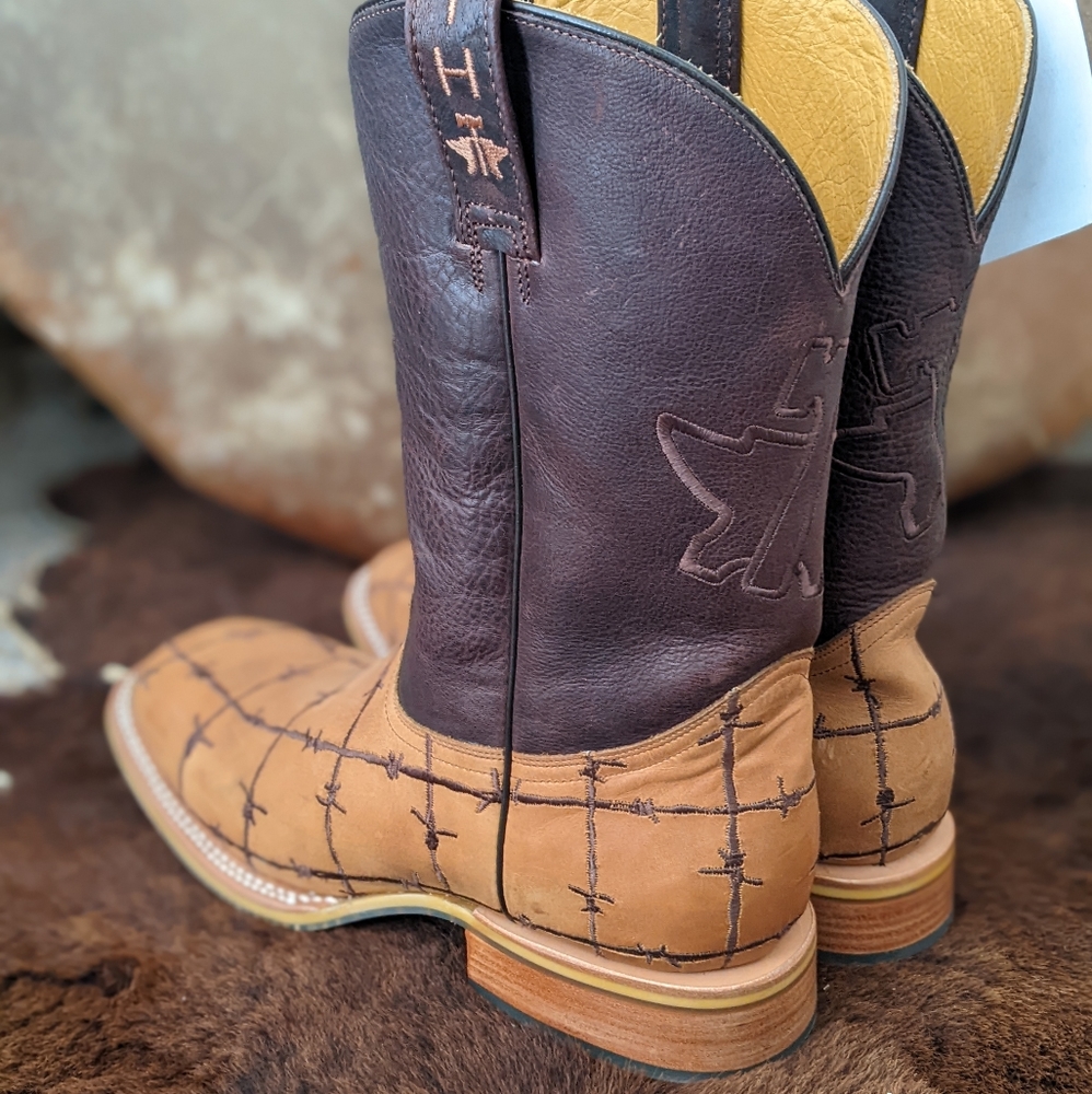 TIN HAUL "Bob Wire" mens Cowboy Western cattle rancher boots NEW with tags - Picture 14 of 16